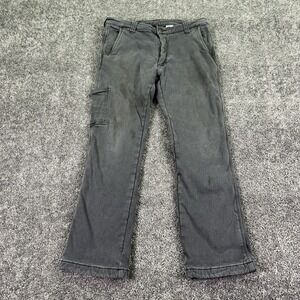 Polar King Carpenter Pants Mens 34x32 Gray Fleece Lined Workwear Lined Outdoor